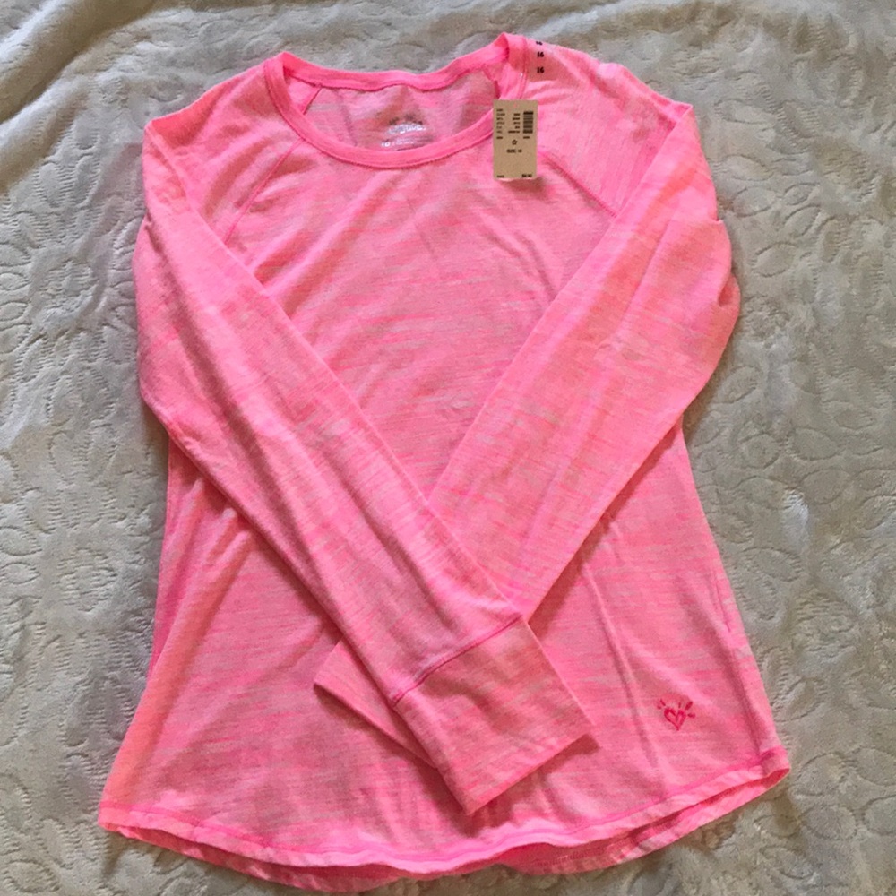 Pink/ White Long Sleeve Tee